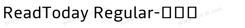 ReadToday Regular字体转换